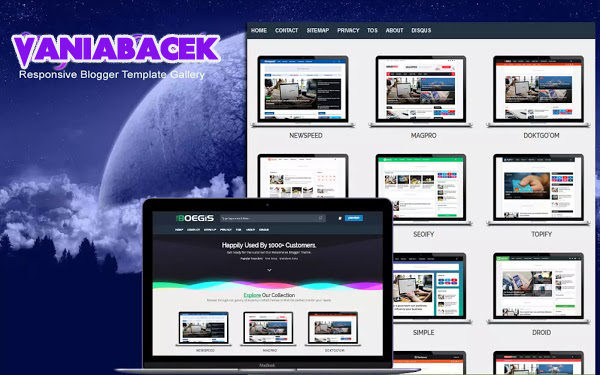 Vaniabacek Responsive Blogger Template