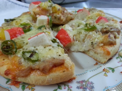 Resepi Kehidupanku: pizza dengan sos keju