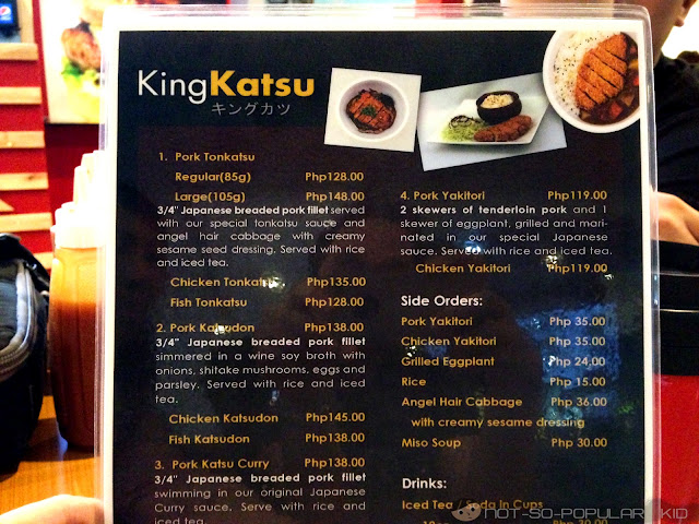 King Katsu Menu