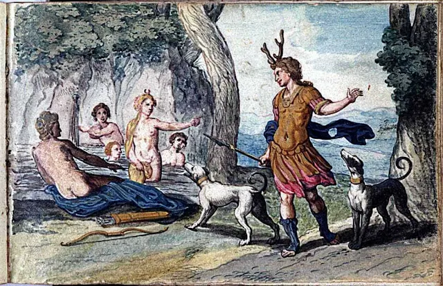 Aktaion und Artemis – Griechische Sage