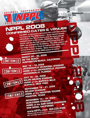 NPPL 2008 Dates and Venues