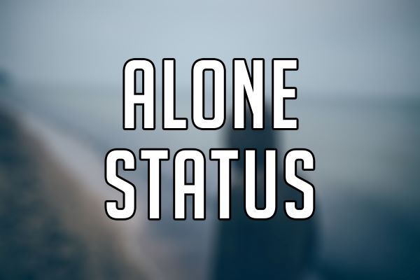 Alone Status in Hindi Images