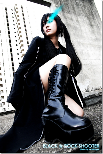 vocaloid cosplay - black rock shooter - kuroi mato