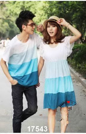 Contoh Desain  BAJU  COUPLE  KOREA 2021 Model Gaya Fashion 