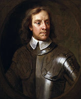 quadro com busto de Oliver  Cromwell