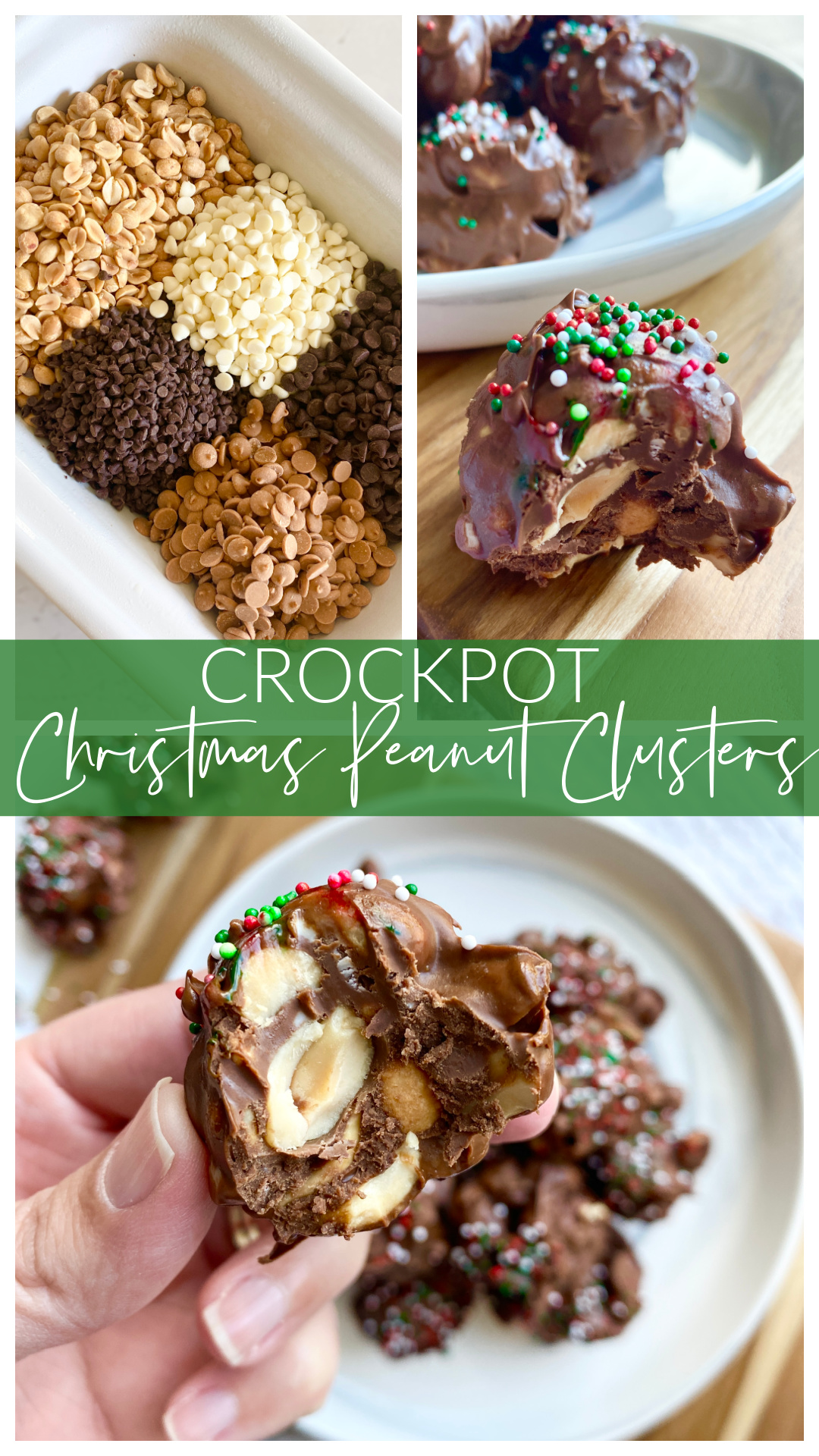 Crockpot Christmas Peanut Clusters