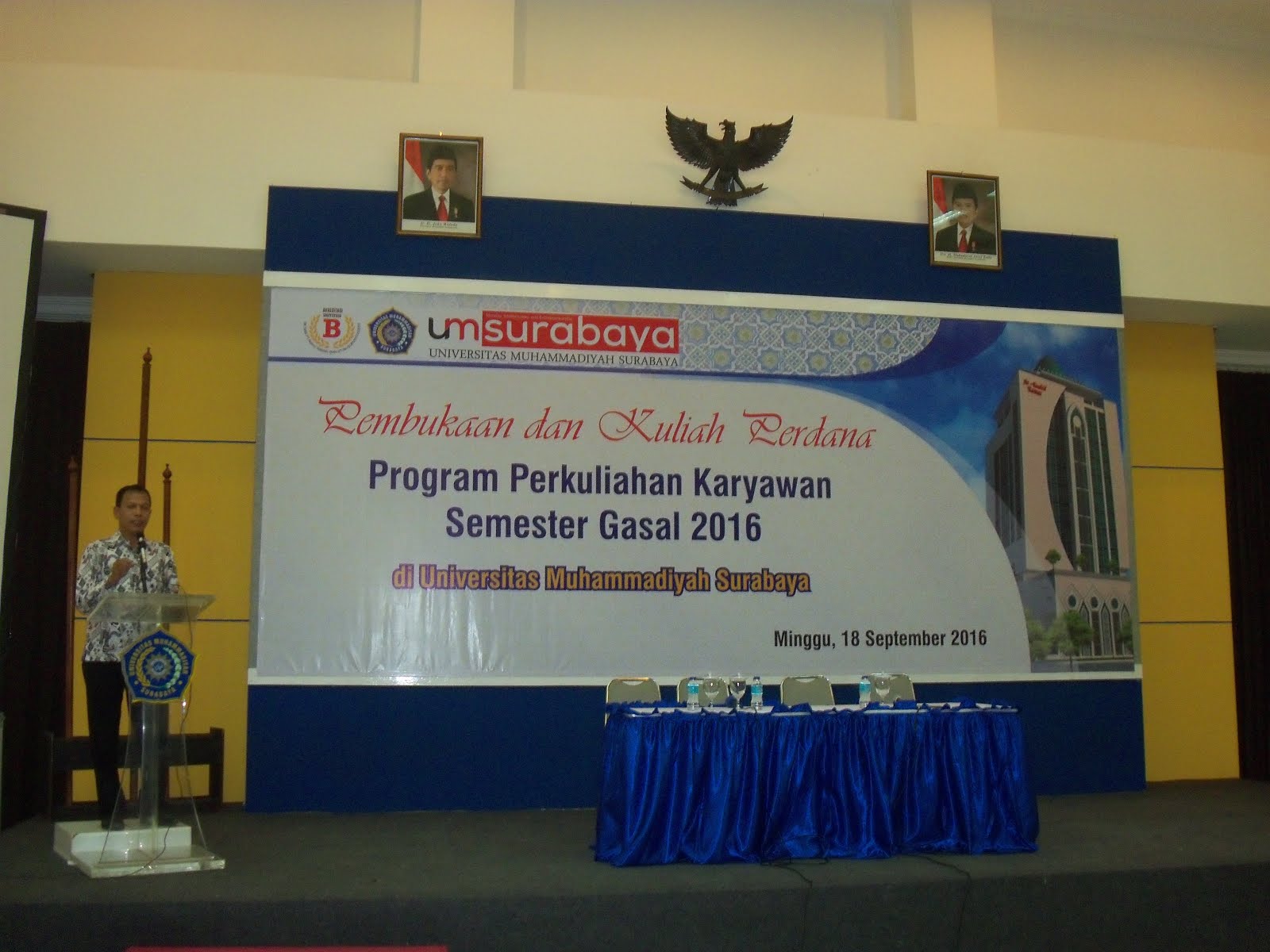 Sambutan Kepala BAK UM Surabaya