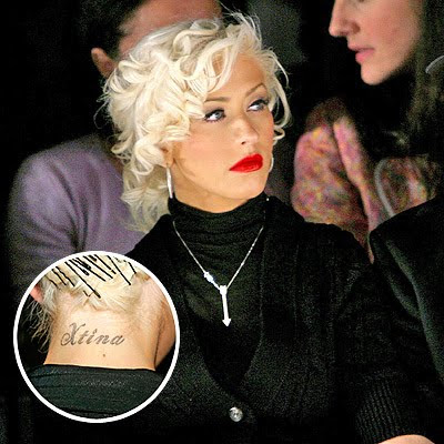 Tattoos Lettering on Tattoo Lettering Generator  Christina Aguilera Has Five Tattoos