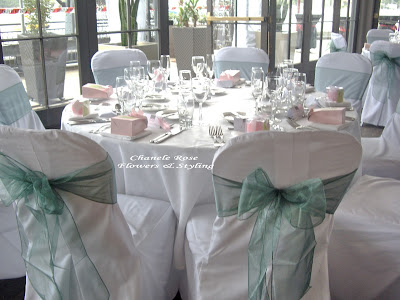 Turquoise Aqua themed Wedding decorations in Beautiful Sydney