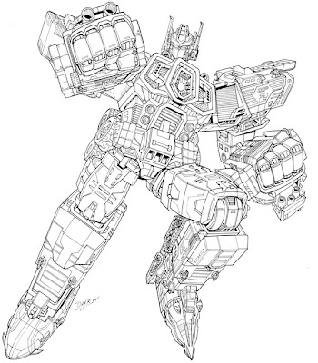 Transformers Coloring Pages Optimus Prime