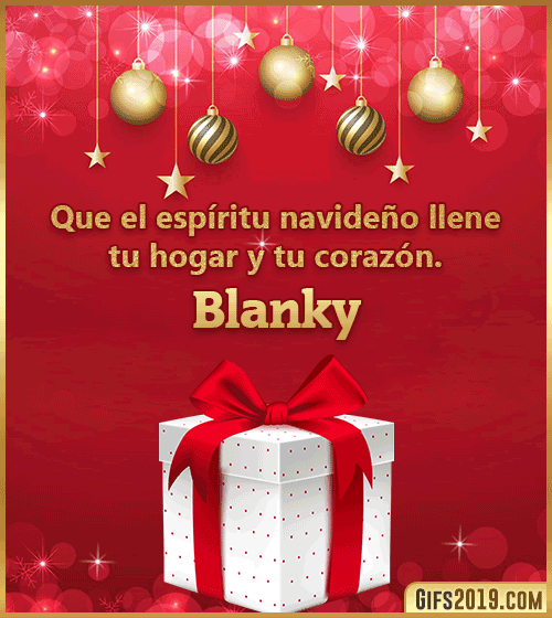 Deseos de feliz navidad para blanky