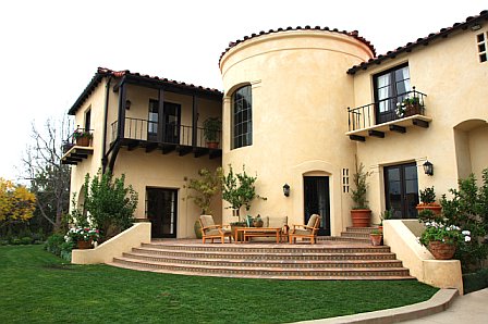 Exterior Home Design on Front Entry Gets Turned Into A Back Patio After Remodeling With A View