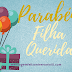 Parabéns para filha, lindo cartão com mensagem de aniversário