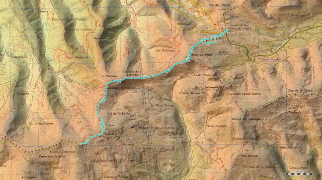 Mapa Ruta Cotero desde Estacas de Trueba