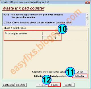 Reset the waste ink pad counter on the Epson L130, L220, L310, L360, L365 series - 04