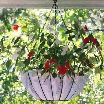 Make you own hanging basket liner