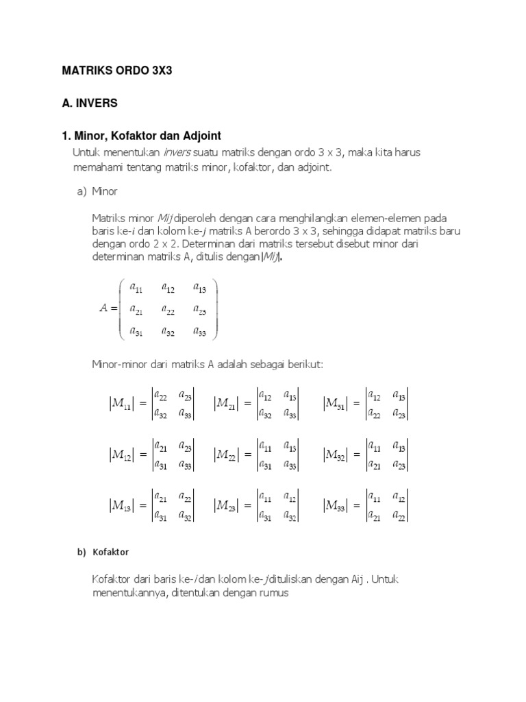 determinan matriks 3x3 - wood scribd indo