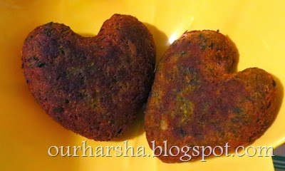 Heart shaped vegetable Cutlets (2)