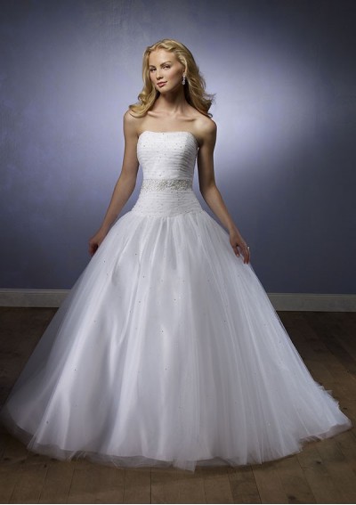 Strapless Beaded Wedding Dress