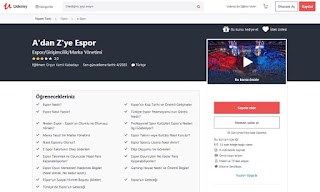 Udemy Türkiye'deki ilk Teorik Espor Eğitimi