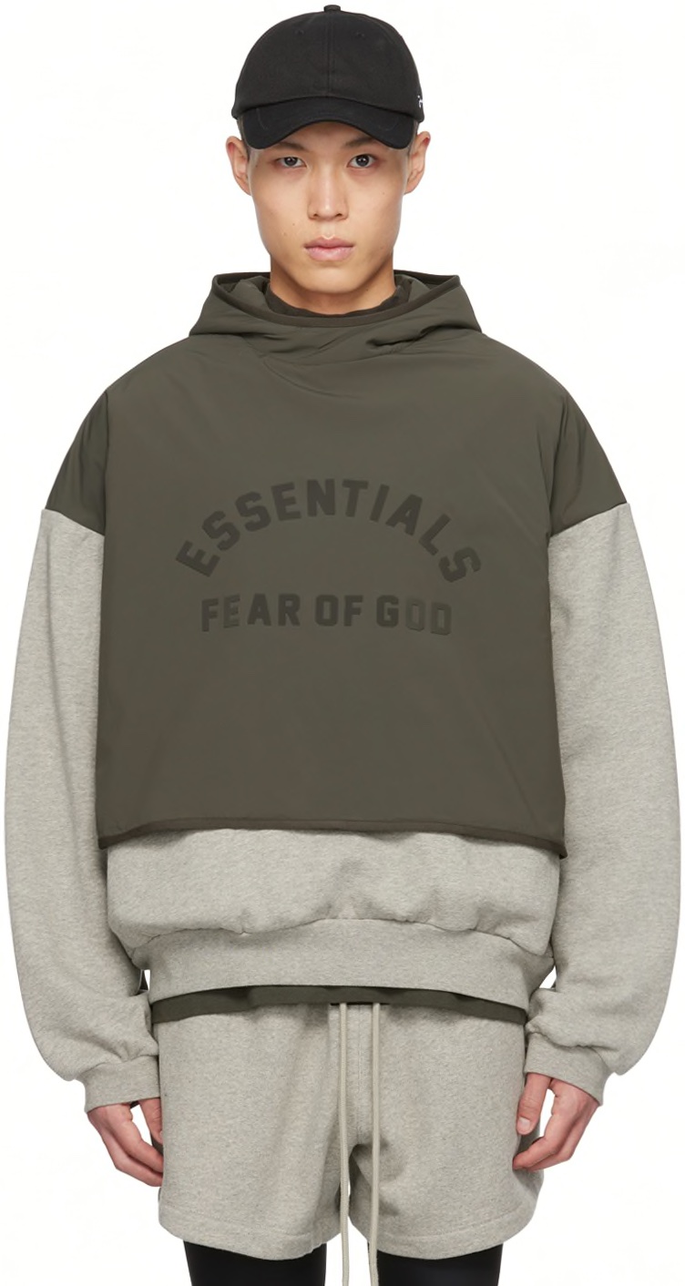 FEAR OF GOD ESSENTIALS 灰色連帽衫