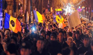 Proteste in strada Romania 2012