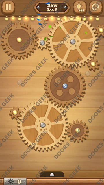 Fix it: Gear Puzzle [Saw] Level 6 Solution, Cheats, Walkthrough for Android, iPhone, iPad and iPod