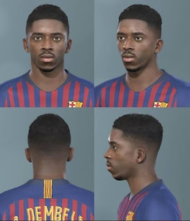 PES 2019 Faces Ousmane Dembélé by Messi Pradeep