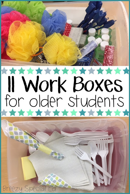 work task boxes for special education