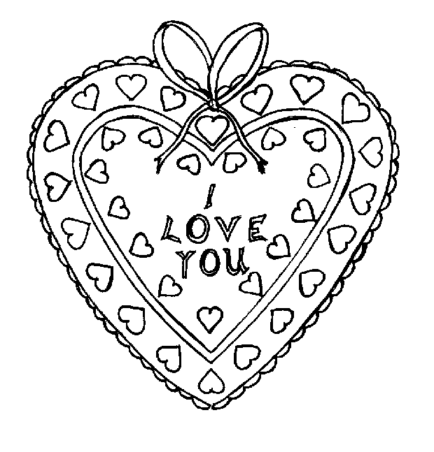 Printable Coloring Valentine 4