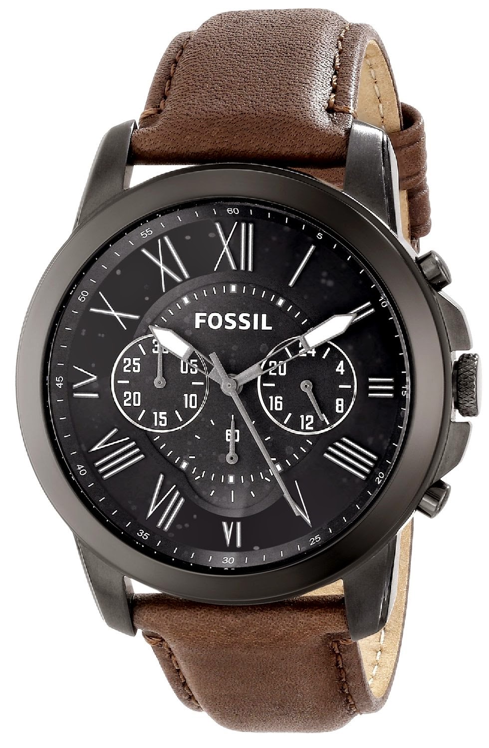 Fossil-Men's-watches-FS4885-Grant-Analog-Quartz-Watch-with-Brown ...