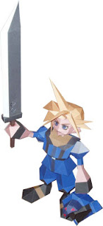 Final Fantasy Shinra SOLIDER Cloud Papercraft