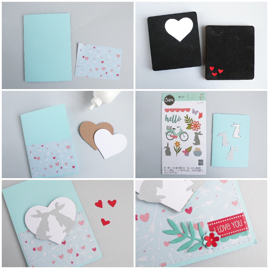 Card di San Valentino con coniglietti