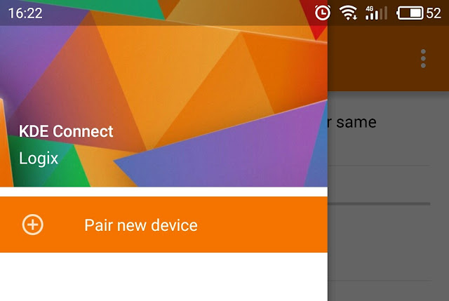 KDE Connect pair mobile