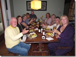 Sat. Night Dinner taken by Barb. Sat. Night Dinner taken by Barb.