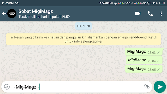 Cara Membuat Tulisan Tebal, berwarna, dan Variasi Unik Lainnya di Whatsap