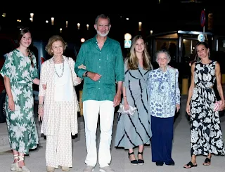 Spanish Royals dinner at Ola del Mar