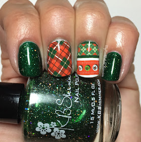 KBShimmer Christmas Red and Green Plaid Santa Water Slide Decals & Kind of a Big Dill