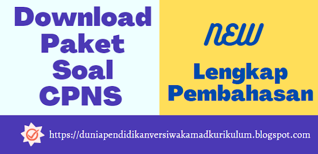 Download Paket 13 Soal CPNS Lengkap Pembahasannya Berbentuk PDF.