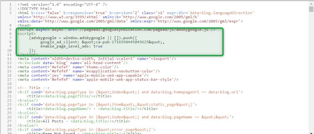 Cara Memasang Kode Iklan Adsense Review Tahap Pertama Di Blogger