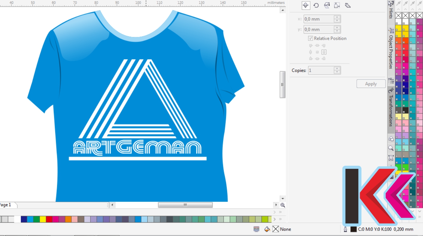 Cara Mewarnai Desain Baju Colours K