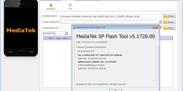 SP Flash Tool v5.1728