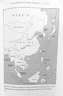 Page 327. Figure 16.2. Modern political borders in East and Southeast Asia, for use in interpreting the distributions of language families shown in Figure 16.1. 
