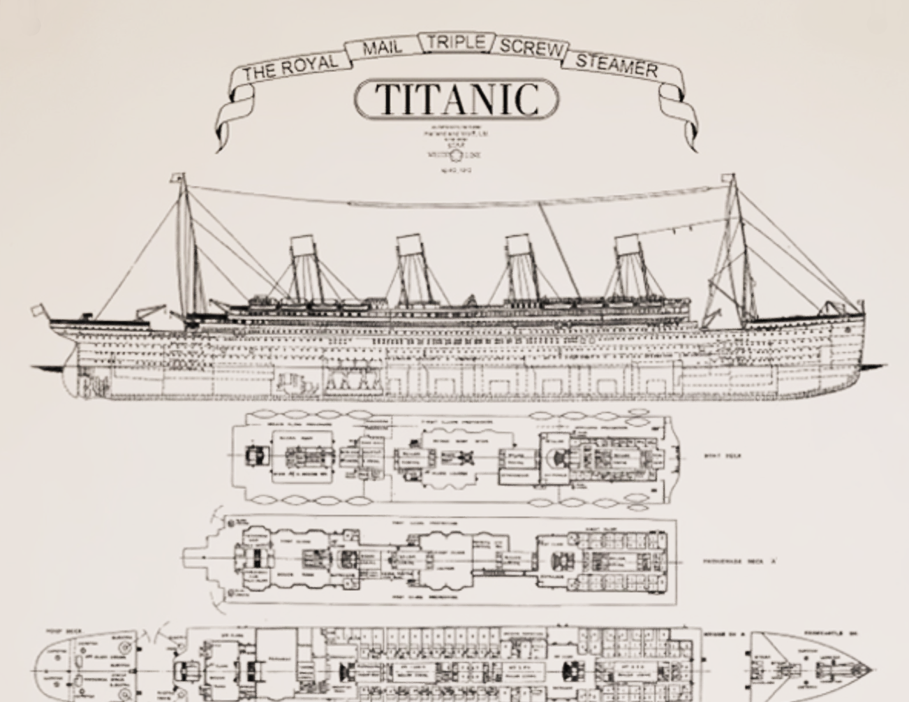 Virtual Dream & Travel: A Night to Remember - Titanic Deck Plan