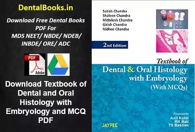 Download Textbook of Dental and Oral Histology with Embryology and MCQ PDF