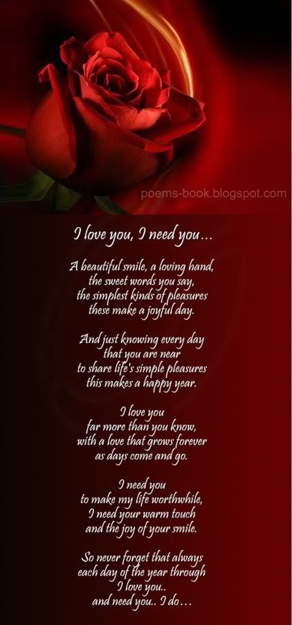 love you poems your boyfriend. i love you poems for your