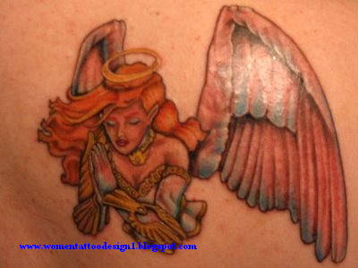 Angel tattoo designs for women