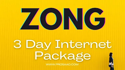 Zong 3 Day Internet Package