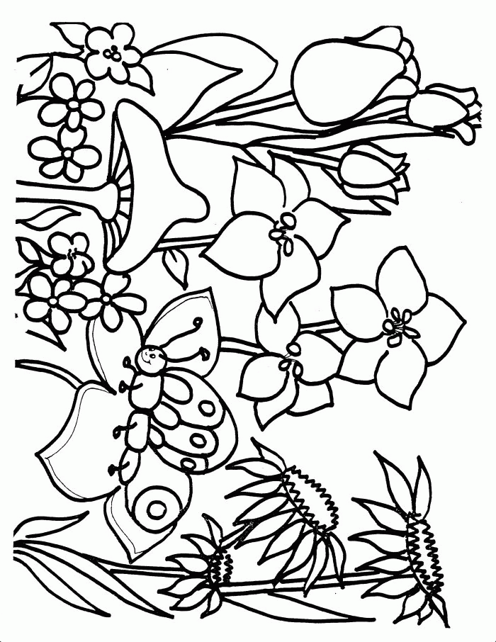 Flower Coloring Pages