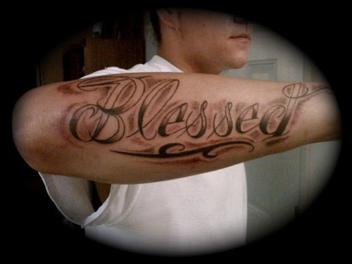 Did your mind come across getting a tattoo that involves letters and special 